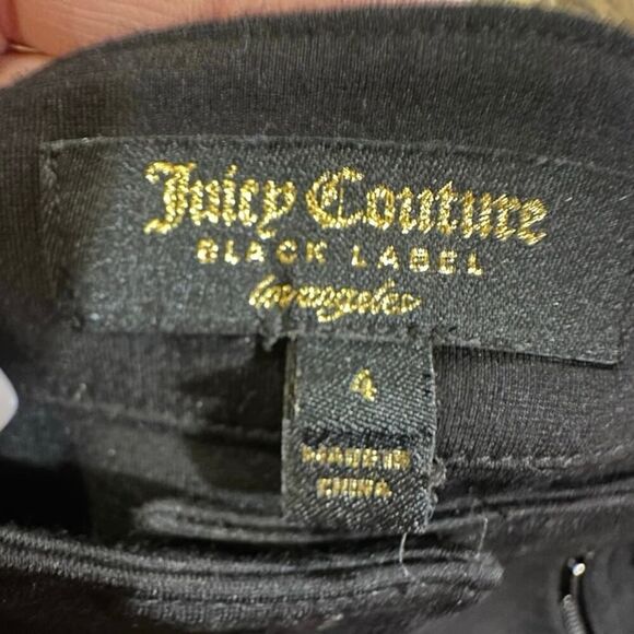 NWOT Juicy Couture Black Label SZ 4 Ponte Knit Preppy Snap Button Up Mini Skirt - Picture 3 of 16